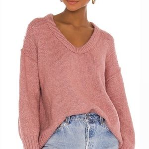 Free People Brookside Sweater/ Size XS- Alpine Rose